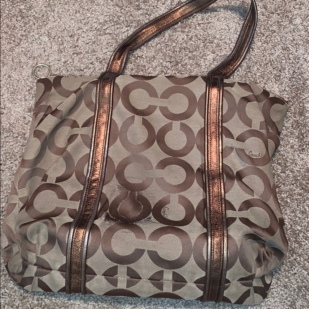 Brown Coach Poppy purse - Picture 2 of 9